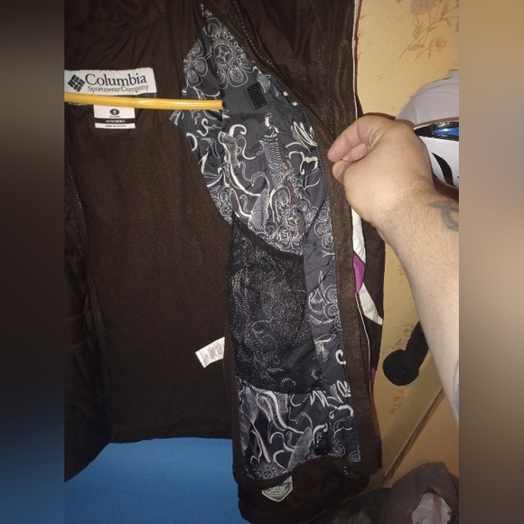 Columbia Brown Interchange Jacket 2 In One Waterproof Women's Size Small - Picture 10 of 16